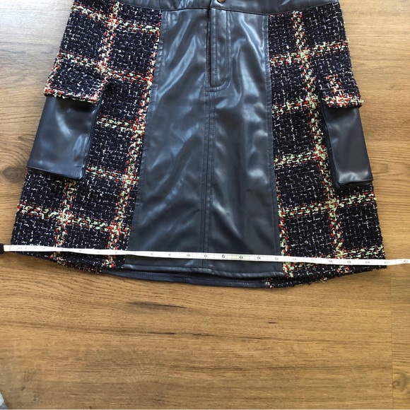 Tweed Mini Skirt, Chic Skater School Girl Posh Goth Statement Short Girly - Picture 8 of 13